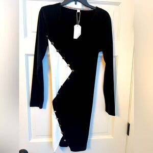 Black and white dress .  Size medium